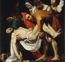 Fotografía de El descendimiento de Caravaggio