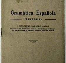 Foto de la portada del libro Gramática española de Marciano Barbero Matos