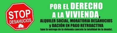 Cartel: Por el derecho a la Vivienda